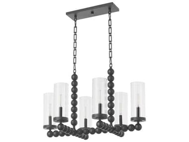 Quorum Lee Boulevard 6-Light Matte Black Island Pendant QM665659