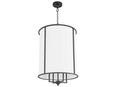 Quorum Eldorado 4-Light Matte Black Cylinder Pendant QM6705459