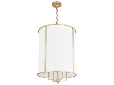 Quorum Eldorado 4-Light Aged Brass Cylinder Pendant QM6705480