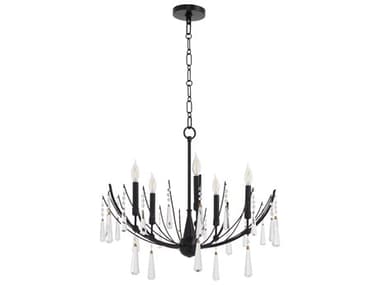 Quorum Eloise 5-Light Matte Black Candelabra Chandelier QM673559