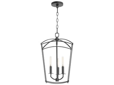 Quorum Mantle 3-Light Matte Black Mini Pendant QM6812359