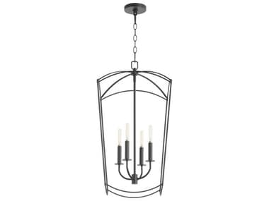 Quorum Mantle 4-Light Matte Black Pendant QM6812459