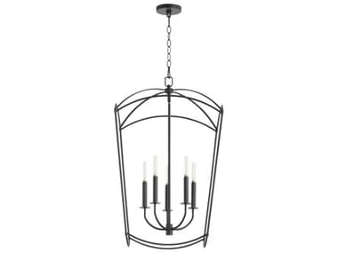 Quorum Mantle 5-Light Matte Black Pendant QM6812559