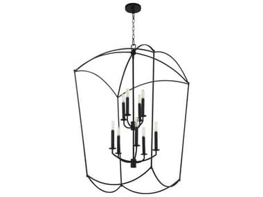 Quorum Mantle 9-Light Matte Black Pendant QM6812959