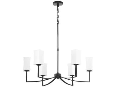 Quorum Ayala 8-Light Matte Black Chandelier QM681859