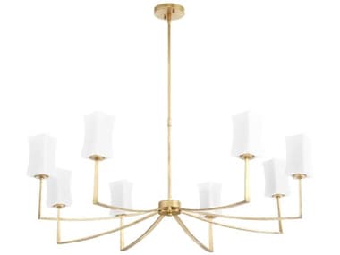 Quorum Ayala 8-Light Gold Leaf Chandelier QM681874