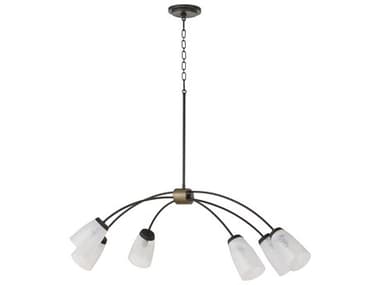 Quorum Arpeggio 6-Light Matte Black Island Pendant QM6877659