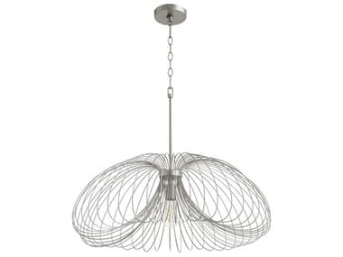 Quorum Loopy Loop 30" 1-Light Brushed Silver Pendant QM8063063