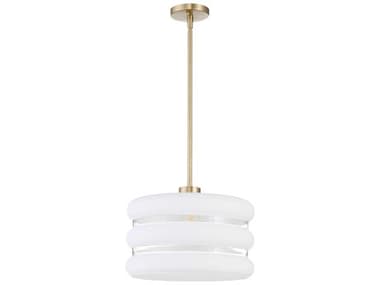 Quorum Gillis 1-Light Aged Brass Pendant QM80680