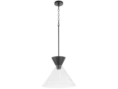 Quorum Beldar 1-Light Matte Black Pendant QM8119259