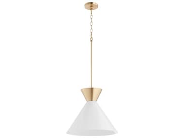 Quorum Beldar 1-Light Aged Brass Pendant QM811980