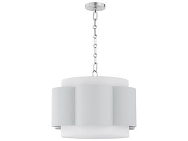 Quorum Belinder 4-Light Brittany Blue Chrome Drum Pendant QM822943114