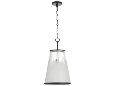 Quorum Providence 1-Light Matte Black Drum Pendant QM82381159