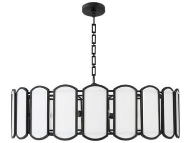 Quorum Belleview 8-Light Matte Black Pendant QM824859