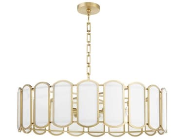 Quorum Belleview 8-Light Aged Brass Pendant QM824880