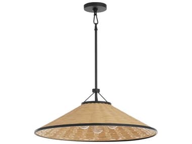 Quorum Cona 3-Light Matte Black Pendant QM830359