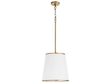 Quorum Marlon 3-Light Brushed Brass Empire Pendant QM8309347