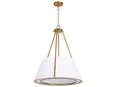 Quorum Gorham 4-Light Brushed Brass Empire Pendant QM8382447