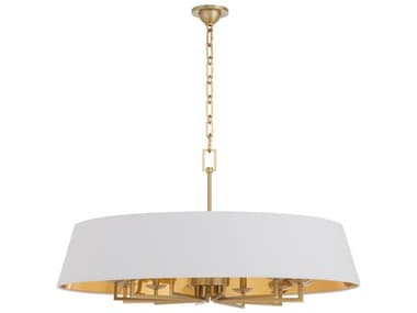Quorum Karnes 12-Light Aged Brass Drum Pendant QM85611280