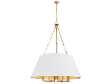 Quorum Karnes 12-Light Aged Brass Empire Pendant QM85621280