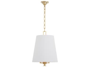 Quorum Karnes 3-Light Aged Brass Empire Pendant QM8562380