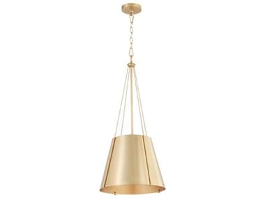 Quorum Denise 1-Light Aged Brass Drum Pendant QM862180