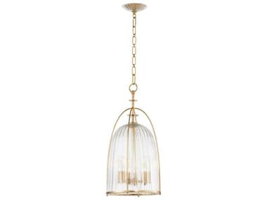 Quorum Alice 3-Light Aged Brass Mini Pendant QM863380