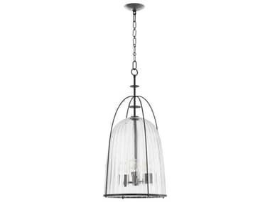 Quorum Alice 3-Light Matte Black Pendant QM864359