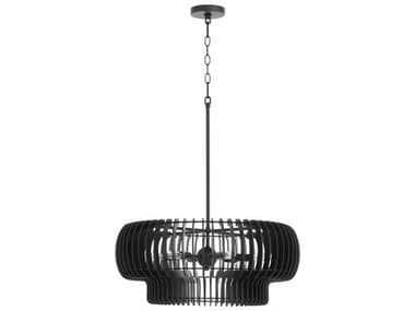 Quorum Harrelson 6-Light Matte Black Pendant QM8905659