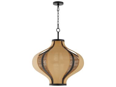 Quorum Monroe 3-Light Matte Black Pendant QM892359