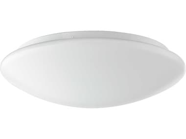 Quorum 13" 1-Light White LED Bowl Round Flush Mount QM900146