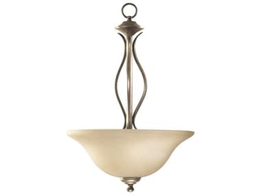 Quorum Spencer 3-Light Mystic Silver Traditional Bowl Pendant QMIBS274