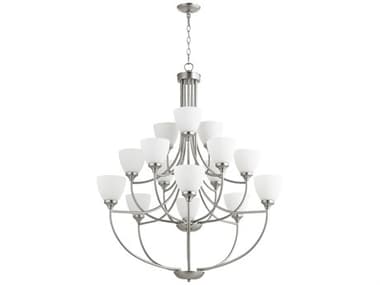 Quorum Enclave 15-Light Satin Nickel Chandelier QMIBS309