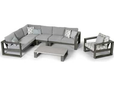 Ratana Elements Aluminum Cushion Lounge Set RANELEMENTSLOUNGESET13