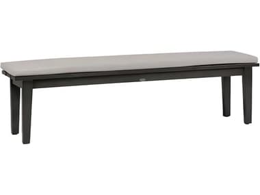 Ratana Limo Silver Ash Grey Aluminum Cushion Bench RANFN50047LASG