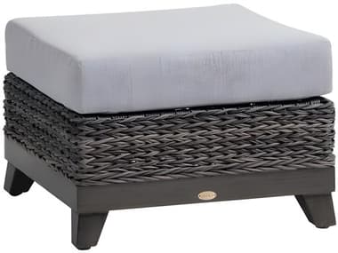 Ratana Boston Silver Ash Grey Aluminum Cushion Ottoman RANFN51716SMG