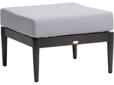 Ratana Bolano Silver Ash Grey Aluminum Cushion Ottoman RANFN53316ASG