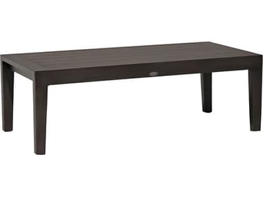 Ratana Lucia Silver Ash Grey Aluminum Rectangular Coffee Table RANFN54404ASG