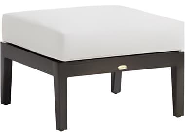 Ratana Lucia Silver Ash Grey Aluminum Cushion Ottoman RANFN54416ASG