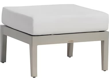 Ratana Lucia Silver Pearl Aluminum Cushion Ottoman RANFN54416PRL