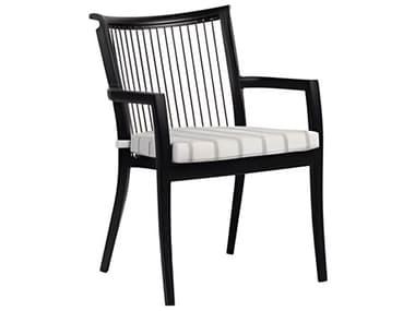 Ratana Copacabana Silver Black Aluminum Cushion Dining Chair RANFN55012BRN