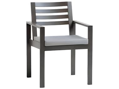 Ratana Elements Silver Ash Grey Aluminum Cushion Dining Chair RANFN57012ASG