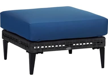 Ratana Genval Silver Black Aluminum Cushion Ottoman RANFN57216GRY