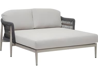 Ratana Coconut Grove Silver Pearl Aluminum Cushion Lounge Bed RANFN60171LPR