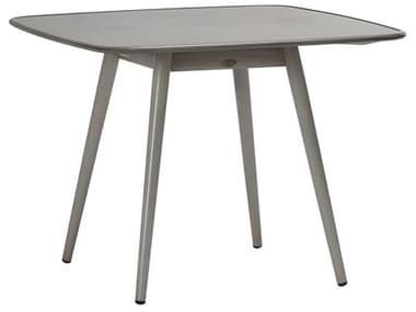 Ratana Alinea Silver Pearl Aluminum Square Umbrella Hole Dining Table RANFN60939PRL