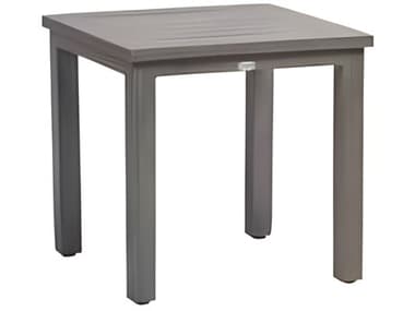 Ratana Canbria Silver Seashell Aluminum Square End Table RANFN61105SEL