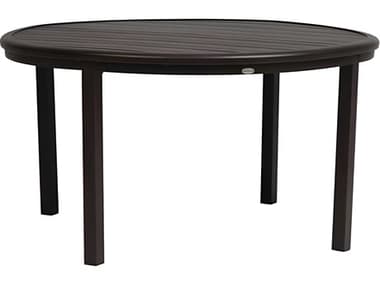 Ratana Canbria Silver Hessonite Garnet Aluminum Round Umbrella Hole Dining Table RANFN61115HGA