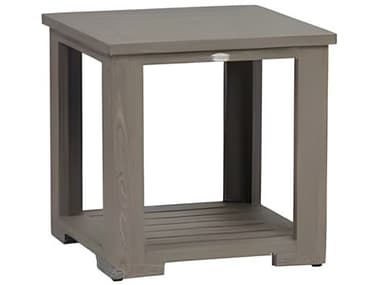 Ratana Milano Silver Seashell Aluminum Square End Table RANFN61205SEL