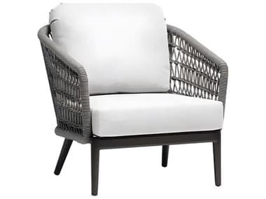 Ratana Poinciana Silver Ash Grey Aluminum Cushion Lounge Chair RANFN61301LAG