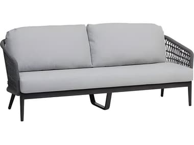 Ratana Poinciana Silver Ash Grey Aluminum Cushion Sofa RANFN61303LAG